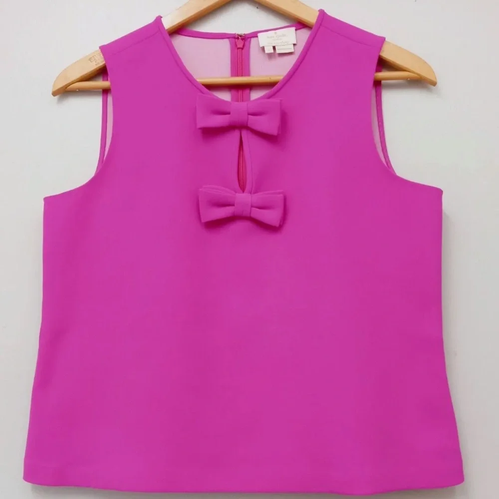 Kate Spade Go Fly A Kite Sleeveless Bow Top